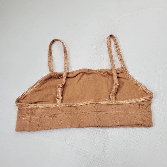 Hanes Girls Training Bra Size Medium Beginner Brown Tan - Picture 3 of 9